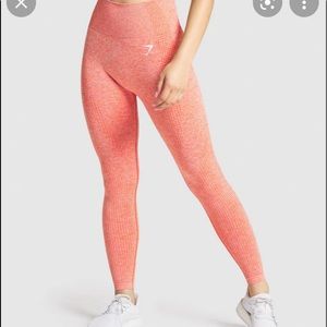 Gymshark orange marl vital seamless leggings